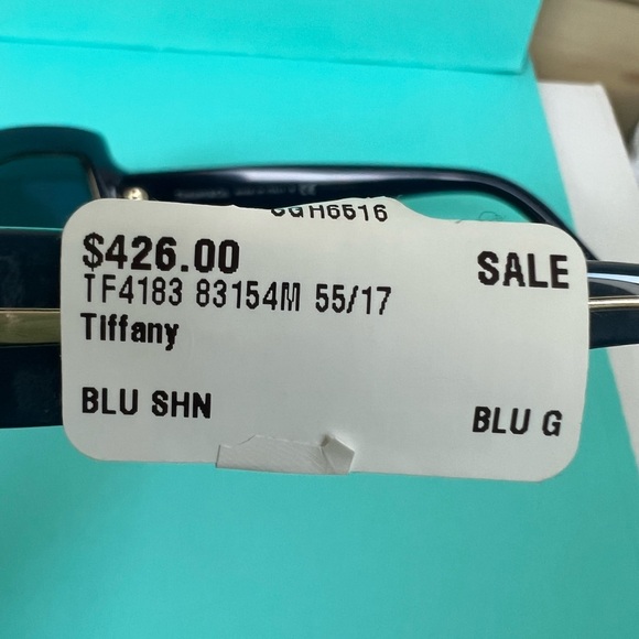 🔴Authentic TIFFANY & CO  T Design Collection Navy Sunglasses 🔴 - Picture 8 of 10